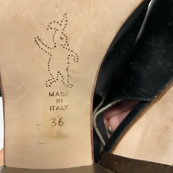 Marni Peep Toe Heeled Penny Loafers