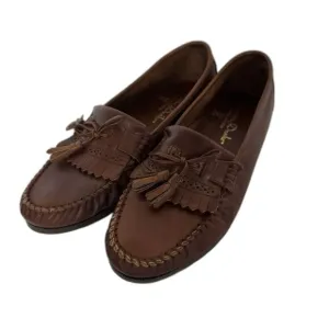 Martin Drake Leather Loafers Moccasins Sz 9M Brown Tassel Slip On Shoes Vintage