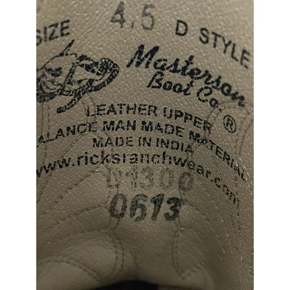 Masterson Boot Co | Western Boots Sz 4.5 D RB2003Y