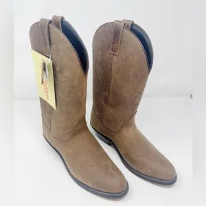 Masterson NWT brown leather roper western cowboy boot RB7440 women’s 8.5