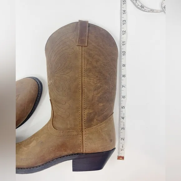 Masterson NWT brown leather roper western cowboy boot RB7440 women’s 8.5