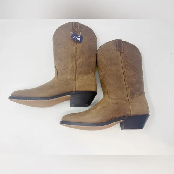 Masterson NWT brown leather roper western cowboy boot RB7440 women’s 8.5