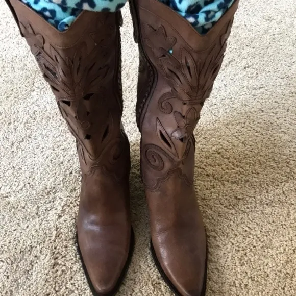 MATISSE women’s brown size 6.5 leather high boots