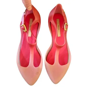 Melissa T-Strap Jelly Sandals Pink, Women’s Size 7.5