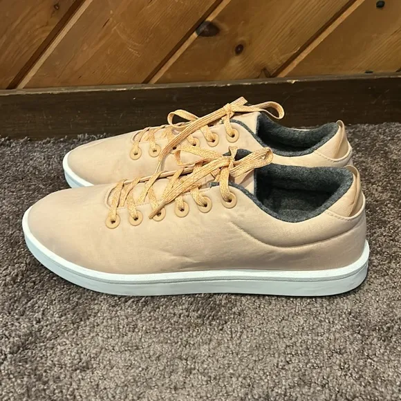 Men’s Allbirds wool piper woven Lux Camel with blizzard sole sneakers