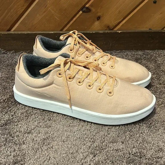 Men’s Allbirds wool piper woven Lux Camel with blizzard sole sneakers