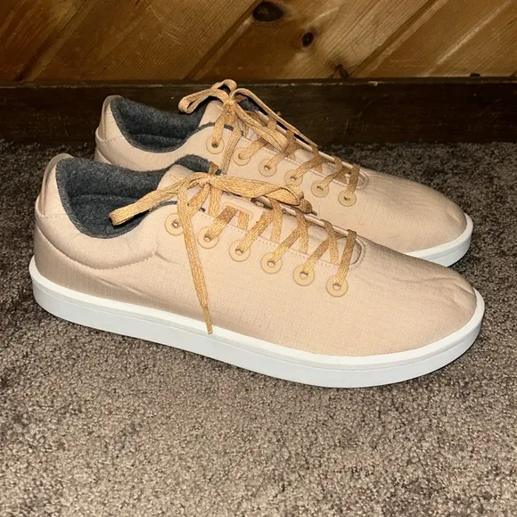 Men’s Allbirds wool piper woven Lux Camel with blizzard sole sneakers