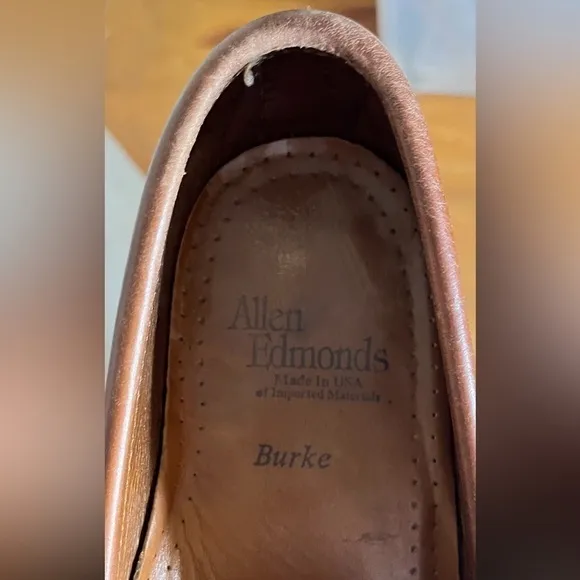 Mens Allen Edmonds Burke Penny Loafer Two Toned Weejun Classic dress shoe 10