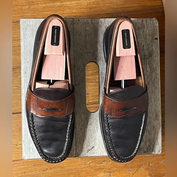 Mens Allen Edmonds Burke Penny Loafer Two Toned Weejun Classic dress shoe 10