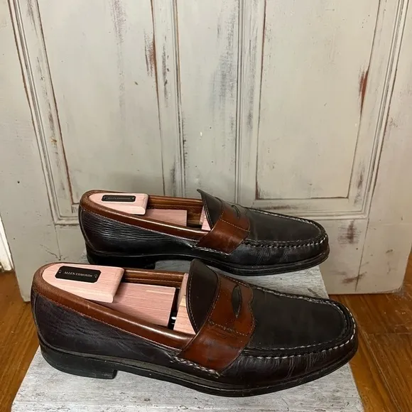 Mens Allen Edmonds Burke Penny Loafer Two Toned Weejun Classic dress shoe 10