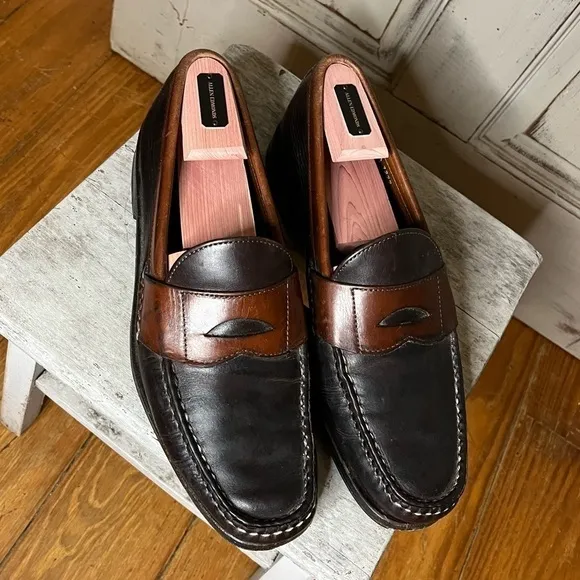 Mens Allen Edmonds Burke Penny Loafer Two Toned Weejun Classic dress shoe 10