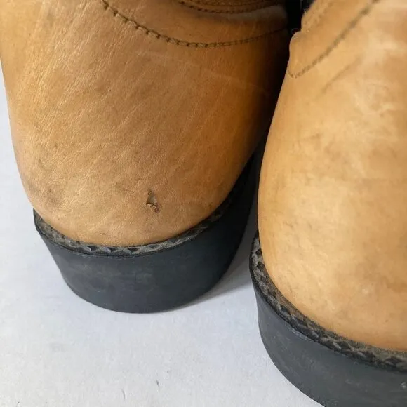 Mens Ariat Pull On A2 Classic Two Toned Leather Boots Black Tan 12