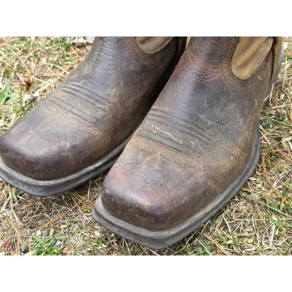 Men's Cowboy Boots Ariat Rambler Size 11D Brown Square Toe 10002317(35829)