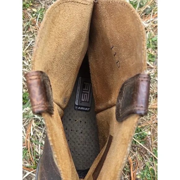 Men's Cowboy Boots Ariat Rambler Size 11D Brown Square Toe 10002317(35829)
