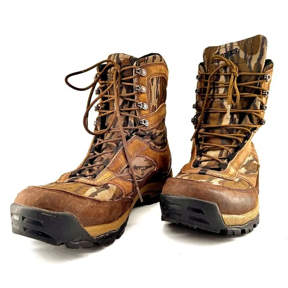 Mens Danner High Ground 8” Mossy Oak Original Bottomland Boot | Size 10.5 | Camo