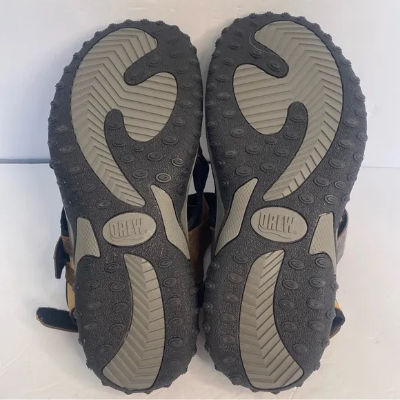 Mens DREW Warren River Sandal Sz 12 Brown