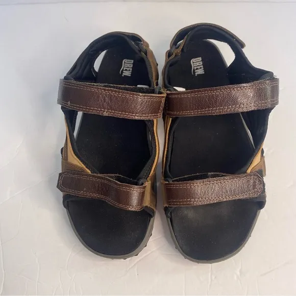 Mens DREW Warren River Sandal Sz 12 Brown