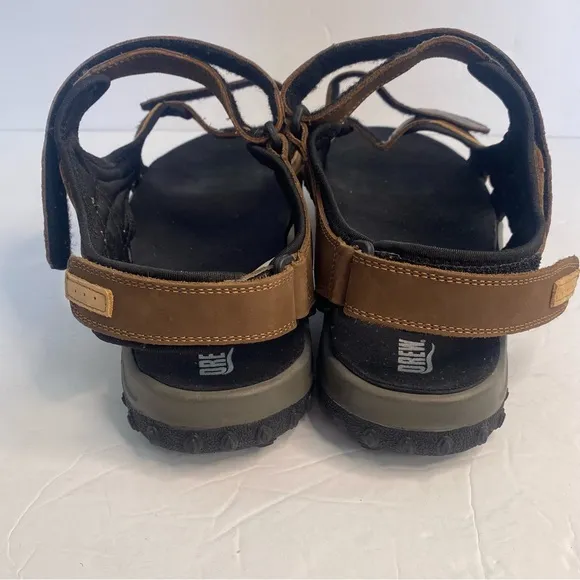 Mens DREW Warren River Sandal Sz 12 Brown