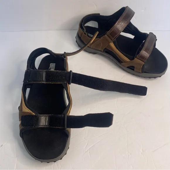 Mens DREW Warren River Sandal Sz 12 Brown