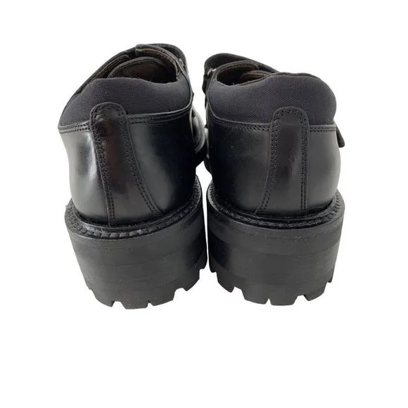 Men’s Kenneth Cole NY Italy Size 10/11 Mixed Size Leather Loafer Black 4036