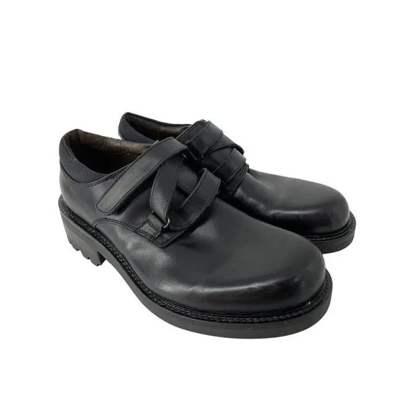 Men’s Kenneth Cole NY Italy Size 10/11 Mixed Size Leather Loafer Black 4036