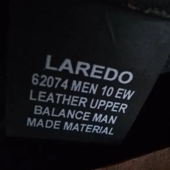 Men's Laredo Fletcher Pull On Boot w/Zipper - 10EW - Tan - See Notes - NIB