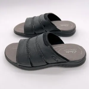 Men's Leather Walkford Easy Slide Sandals 9.5M (Black)