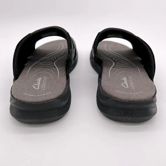 Men's Leather Walkford Easy Slide Sandals 9.5M (Black)