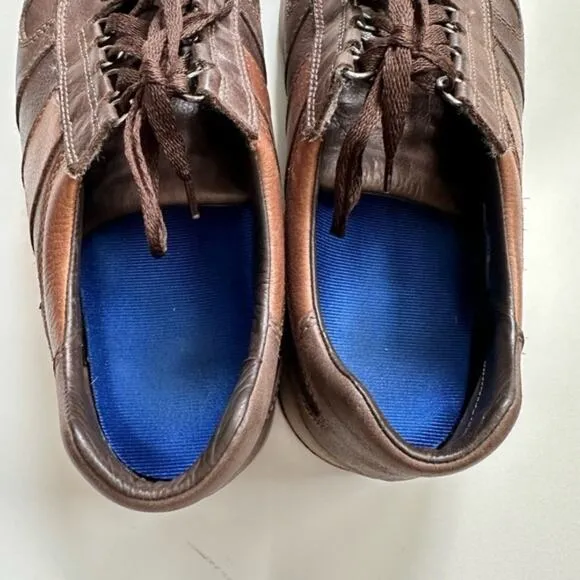 Mens Mephisto Vito Brown Leather Sneakers size 12