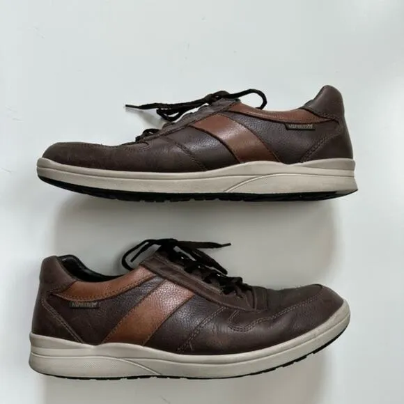 Mens Mephisto Vito Brown Leather Sneakers size 12