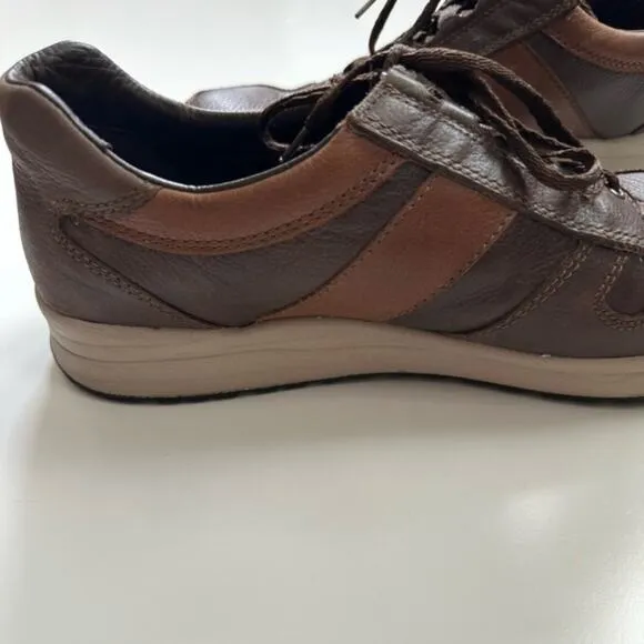 Mens Mephisto Vito Brown Leather Sneakers size 12