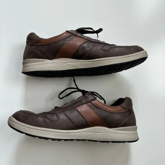 Mens Mephisto Vito Brown Leather Sneakers size 12