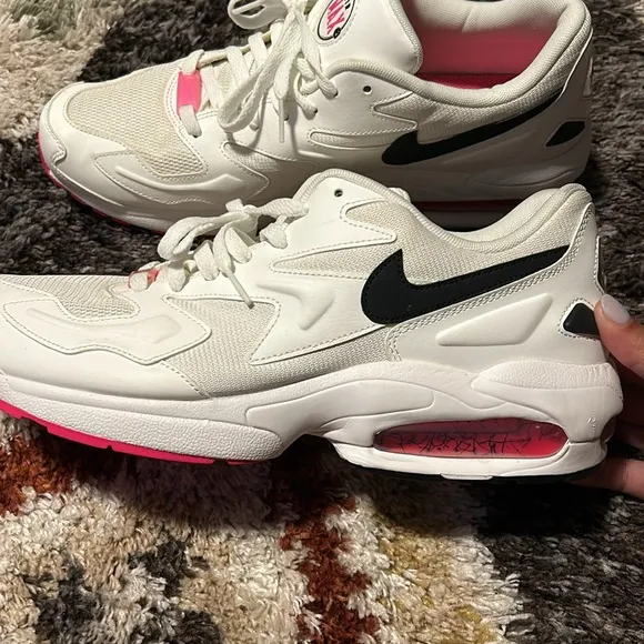 Men’s Nike Air Max 2 Light with Pink Sole Sneakers