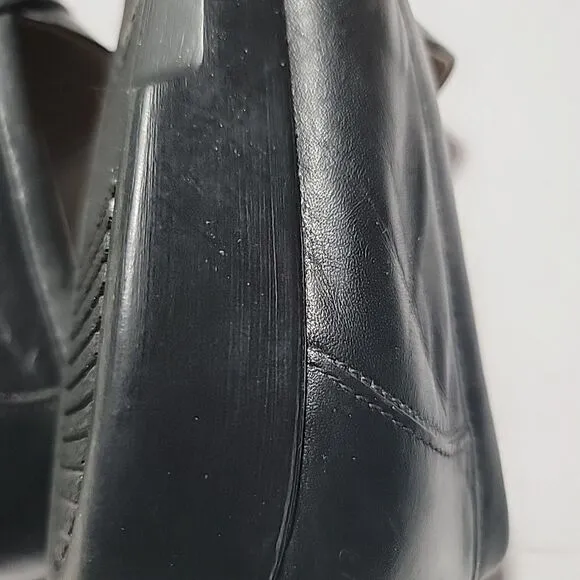 Mens SAS Handsewn Loafers Shoes Sz 10 N Narrow Used Black Leather Made in USA