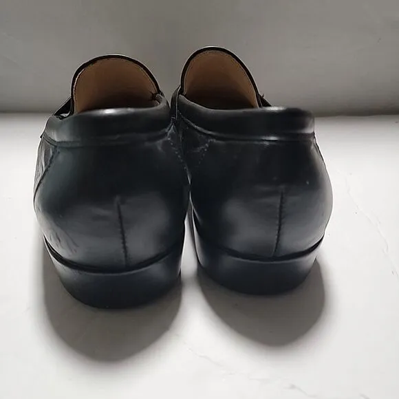 Mens SAS Handsewn Loafers Shoes Sz 10 N Narrow Used Black Leather Made in USA