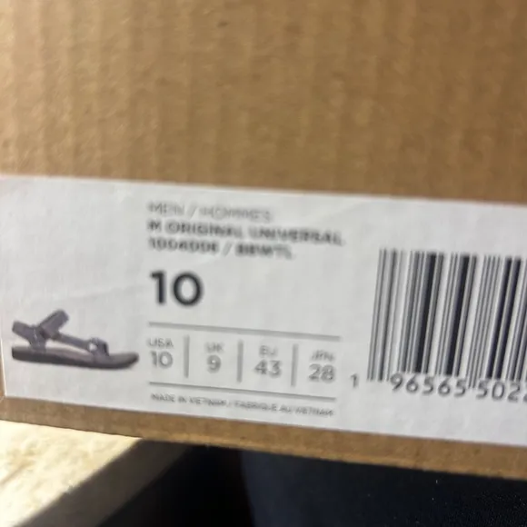 Men's Teva Sandals, Size 10, Gray/Blue