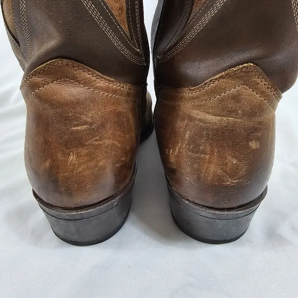 Men's Texas USA Almond Toe Cowboy Boots in Brown - Size 11D