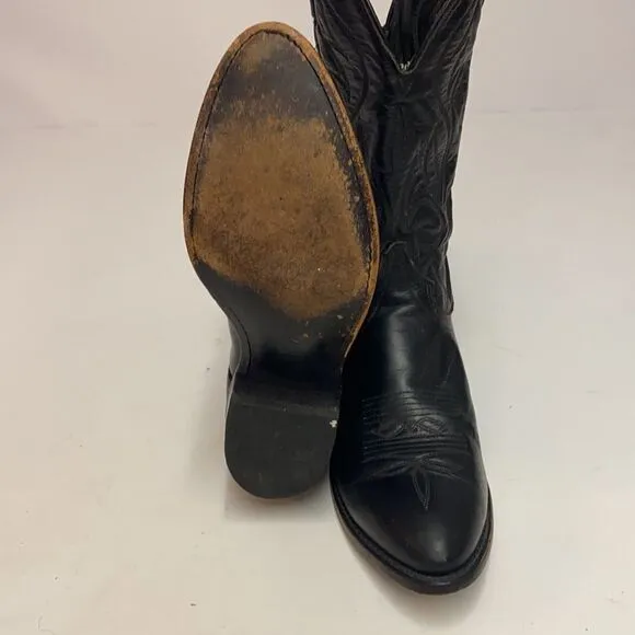 Men’s Laredo Black with Black Stitching Western Cowboy Boots | 9D A22