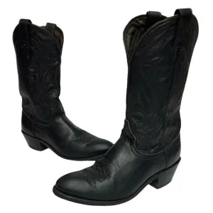 Men’s Laredo Black with Black Stitching Western Cowboy Boots | 9D A22
