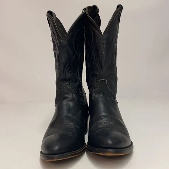Men’s Laredo Black with Black Stitching Western Cowboy Boots | 9D A22