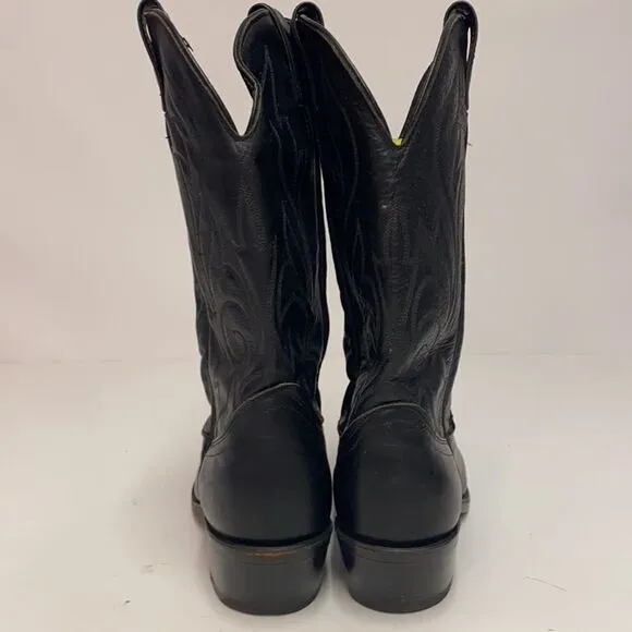 Men’s Laredo Black with Black Stitching Western Cowboy Boots | 9D A22