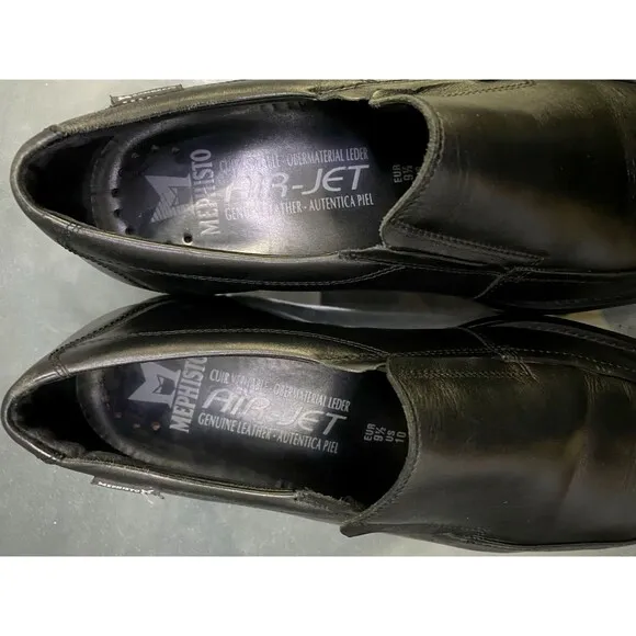 Mephisto Air Jet Extra Light $280 Men's Slip Ons Loafers Shoes Size 10 Leather