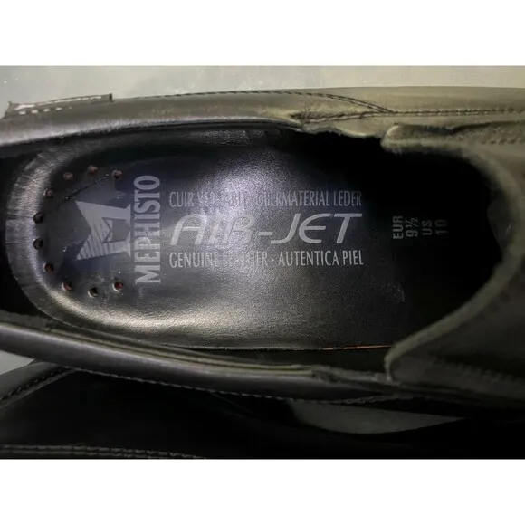 Mephisto Air Jet Extra Light $280 Men's Slip Ons Loafers Shoes Size 10 Leather