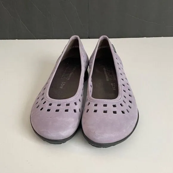 Mephisto Francia Nubuck Leather Perforated Ballet Flats Size 10