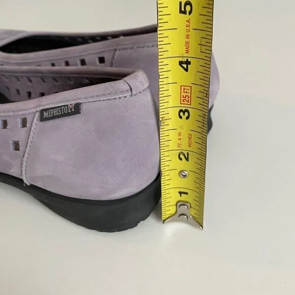 Mephisto Francia Nubuck Leather Perforated Ballet Flats Size 10