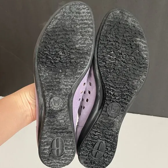 Mephisto Francia Nubuck Leather Perforated Ballet Flats Size 10