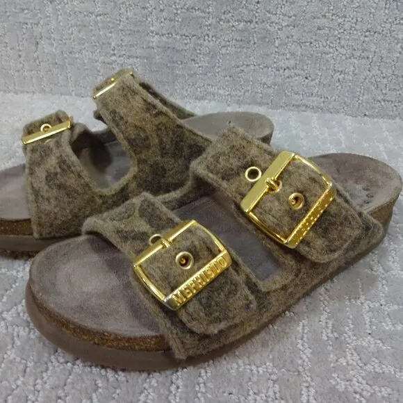 Mephisto Hester Womens Size EU 37 Brown Jaguar 2 Adjustable Strap Sandals