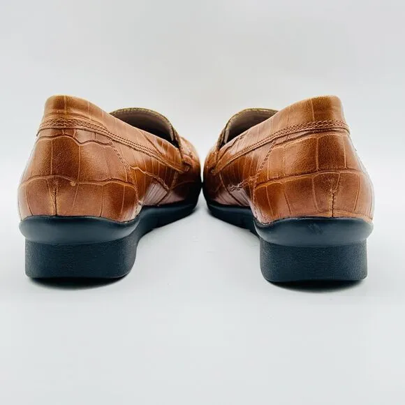 Mephisto Shoes Womens 9 Brown Leather Diva Casual Slip On Casual Comfort Flats