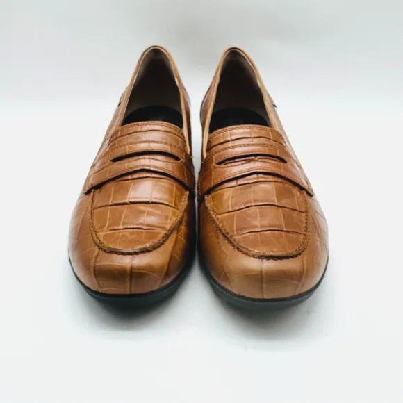 Mephisto Shoes Womens 9 Brown Leather Diva Casual Slip On Casual Comfort Flats