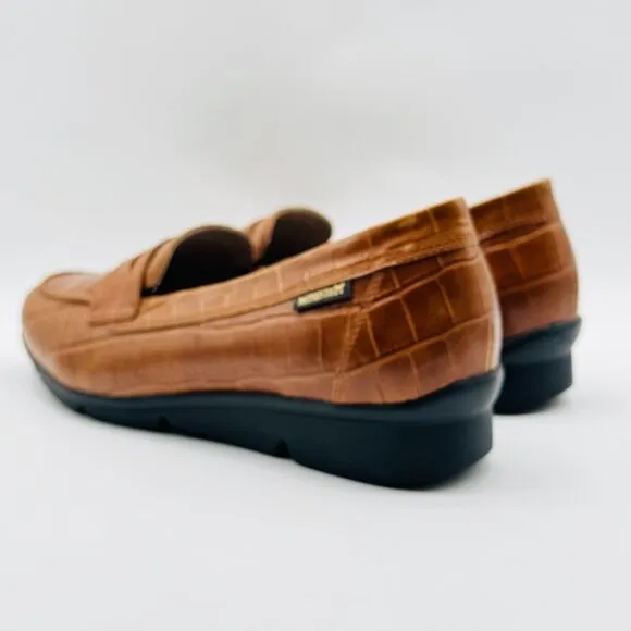 Mephisto Shoes Womens 9 Brown Leather Diva Casual Slip On Casual Comfort Flats